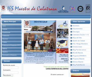 iesmaestredecalatrava.es: Bienvenidos a la portada
Página Web del I.E.S. Maestre de Calatrava