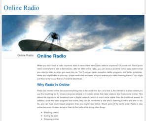 cpu-radio.org: Online Radio
Radio has moved online because everything else in the world has too. Let’s face it, the Internet is a place where you can find anything, so it’s where everyone already is.