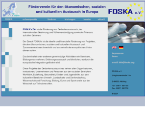 foska.org: FOSKA e.V. - Förderung - Europäische Union
FOSKA e.V. - Förderung - Europäische Union