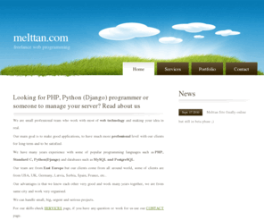 melttan.com: Melttan Team - Freelance Team for Web programming
Freelance Team for Web programming