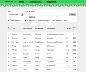 quran.az: Quran.az | Müqəddəs Quran
