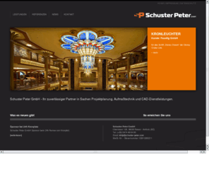 schuster-peter.com: Schuster Peter GmbH - Home
Schuster Peter GmbH - Projektierung, Planung, Dienstleistungen und Koordinierung, Projektleitung und Verwaltung von Aufträgen im Bereich des Bauwesens, Groß- & Einzelhandelstätigkeit, Rasen, Antholz