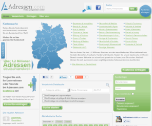 adressen.com: Adressen, Adressverzeichnis, Webkatalog - kostenlos eintragen
Tragen auch Sie sich kostenlos