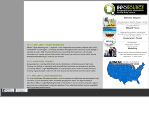 affluenttargetmarketing.com: Targeted Direct Mail Magazine | Affordable Magazine Advertising | Affordable Print Advertising | Direct Mail Marketing | Small Business Advertising | Direct Mail Advertising | Online Advertising | Direct Mail Advertising | Affluent Target Marketing | Affluent Living Publications
Affluent Target Marketing is a national targeted direct mail magazine and offers affordable magazine advertising, affordable print advertising, direct mail marketing, small business advertising, direct mail advertising, online advertising and direct mail advertising. With over 30 years of experience Affluent Living Publications provides the homeowner with valuable information they need to improve and maintain their homes.