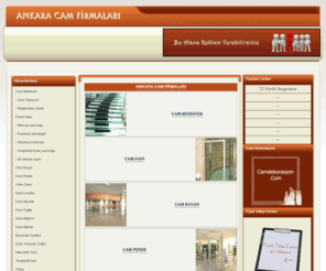 camfirmalari.net: Cam Firmaları - Ankara Cam Camcı Cam Firması Cam Ürünleri Camcılar Cam İşleri Cam İmalatı Cam Üretimi
Ankara  Cam Firmaları Cam Camcı Cam Firması Cam Ürünleri Camcılar Cam İşleri Cam İmalatı Cam Üretimi