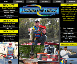 fireeyeslures.com: Livingston Lures Fishing Experience- Fishing lures for Bass Fishing, Bay fishing, year round baits, Custom lures, Inshore Technology in  fishing lures, red fish, trout, flounder, tarpon, snook, fishing lures for every angler.tips and Techniques on fishing and the fishing world.
bass baits for all year round, Custom Crank Baits, Bass fishing, Bay fishing for red fish, trout, flounder, tarpon, snook, fishing lures for every angler. 