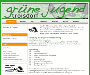 gj-troisdorf.de: Grüne Jugend Troisdorf: Aktuelles
Grüne Jugend Troisdorf