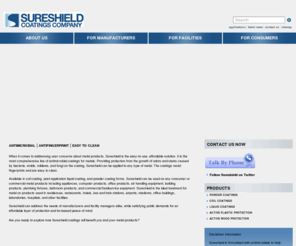 antifingerprintcoatings.com: Sureshield Coatings Company - Home
When it comes to addressing user concerns about metal products, Sureshield is the easy-to-use, affordable solution. It is the most comprehensive line of antimicrobial coatings for metals. Providing protection from the growth of odors and stains caused by bacteria, molds, mildews, and fungi on the coating, Sureshield can be applied to any type of metal. The coatings resist fingerprints and are easy to clean.