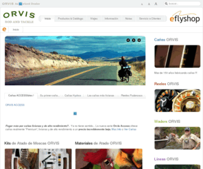 eflyshop.com.ar: ORVIS Buenos Aires Argentina - eflyshop - Orvis Authorized Dealer - Pesca con Mosca - Fly Shop - Cañas - Reeles - Líneas - Líderes - Moscas - Waders - Excusiones - Flotadas - Guías - Argentina Fly Fishing
eflyshop es Dealer Autorizado por ORVIS USA para la Argentina. Además de comercializar la línea completa de productos ORVIS (Cañas, Reeles, Líneas, Líderes, Moscas, Waders, Botas de vadeo, Camperas, Camisas, Lentes, Materiales de atado de moscas, etc) se realizan Garantías de cañas, reeles, waders, etc. Brindando asesoramiento personalizado.