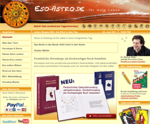 eso-astro.net: Dein großes Portal für Esoterik und Astrologie
Eso-Astro.de - Das große Portal für Esoterik und Astrologie. Kostenlose Horoskope, Tarot, Beratung und vieles mehr.