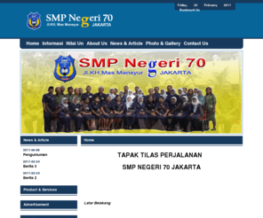 smpn70jkt.com: SMPN 70 Jakarta
SMPN 70 Jakarta