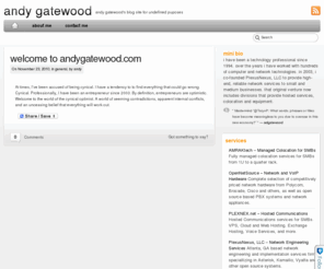 andygatewood.com: andy gatewood
andy gatewood's blog for undefined purposes