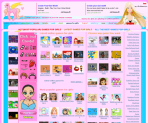 games-for-girls.com: Games for Girls - dress up games . makeover online games . fashion . paperdolls . dollmakers . online flash games for girls .
 games for girls online makeover fashion games paperdolls pony online games featuring girls  