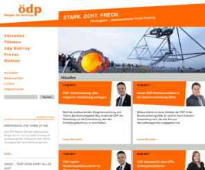 oedp-bottrop.com: ödp Bottrop - Bürger für Bottrop und Kirchhellen - Aktuelles
Die Webseite der ökologische-demokratischen Partei Bottrop