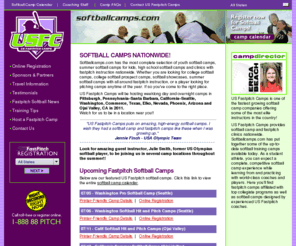 softballcamps.com: Softball Camps Nationwide with US Fastpitch
Providing pro softball camps and fastpitch clinics nationwide. Choose a softball camp that works for you.