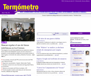 termometroenlinea.com.mx: :: TERMOMETRO EN LINEA ::
TERMOMETRO EN LINEA.- LO MEJOR DE LAS NOTICIAS EN UN SOLO CLICK