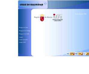 creceenseguridad.com: ...::CRECE EN SEGURIDAD::...
Riesgo en casa. Crece en seguridad es una aplicación cuyo objetivo es promover los habitos de 	conducta segura y saludable en los escolares e impulsar la consolidación de la cultura preventiva en el ámbito de la sociedad infantil.
