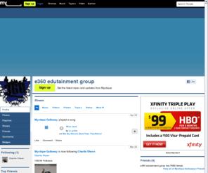 myxtique.com: Myxtique Galloway (e360 edutainment group) on Myspace
Myxtique Galloway (e360 edutainment group)'s profile on Myspace, the leading social entertainment destination powered by the passion of our fans.
