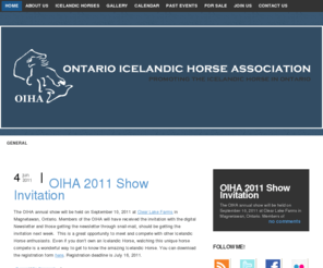 oiha.ca: Ontario Icelandic Horse Association
