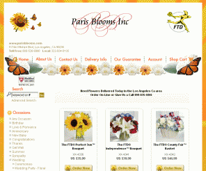 parisblooms.com: Paris Blooms Inc - Los Angeles, CA, 90036 - Delivering Fresh Flowers and Gifts
Paris Blooms Inc - Los Angeles, CA, 90036 Flower and gift ordering locally to Los Angeles, CA, Beverly Hills, CA, Culver City, CA, Encino, CA, Inglewood, CA, West Hollywood, CA or worldwide via our international delivery. Buy flowers online for same day and next day local florist delivery.