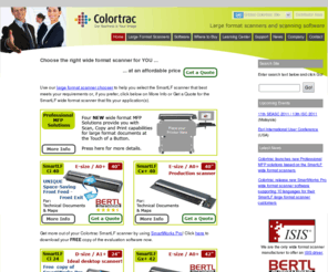 colortrac.com: Colortrac - Large Format Scanner Manufacturer
Large format scanners for technical documents, maps, graphic arts, archiving, copying, EDM;
Mono and color large format scanners; D size / A1 scanners; E size / A0 scanners; High speed, high volume large format scanners - all at the right price.