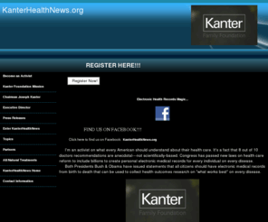 kanterhealthnews.org: KanterHealthNews.org
An interactive web/blogsite based on collaborative health care information & data sharing.