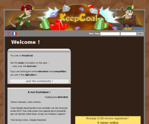 keepcoal.com: KeepCoal - let's dig cam'rade !
KeepCoal - la première simulation de minage en ligne !