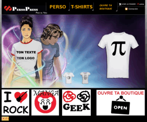 persopress.com: PersoPress imprime tes tee shirts
Ici tu peux personnaliser tes vêtements avec les logos du site ou les tiens. Tu peux aussi vendre tes collections en ouvrant ta boutique. Ici tu trouveras toujours des créations originales et tendances ou des idées de cadeaux à des prix attractifs.