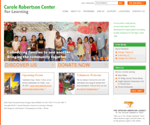 crcl.net: Carole Robertson Center for Learning | Chicago
Multi-cultural, community-based development programs for children, youth, and family serving Chicago's Near West Side, North Lawndale, and Little Village.