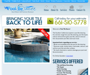 pooltilesaver.com: Pool Tile Saver - Pool tile cleaing in Los Angeles
The southern Californian pool tile cleaning experts. Hard water and calcium removal services and more.