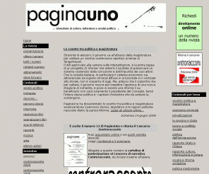 rivistapaginauno.it: PaginaUno rivista bimestrale di cultura, letteratura e analisi politica
PaginaUno rivista bimestrale di cultura, letteratura e analisi politica