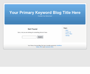 chaosaffect.com: Your Keyword Friendly Description of your Blog
Place your blog's Home Page description here and remember to use your Primary and Related Keyword Phrases.