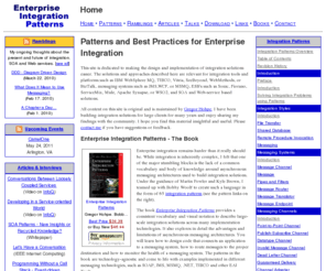 conversationpatterns.com: Home - Enterprise Integration Patterns
Enterprise Integration Patterns