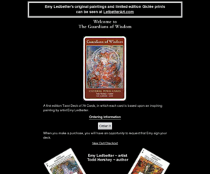 guardiansofwisdom.net: Guardians of Wisdom, Tarot by Emy Ledbetter
Guardians of Wisdom Tarot Cards by Artist Emy Ledbetter: Angels, Native America, Goddess, Ancient Asian, and Universal Guardian