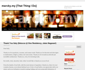 marcky.my: Marcky.My (That Thing I Do)
marcky.my [That Thing I Do] - A blog about food, lifestyle, and the little things in between.