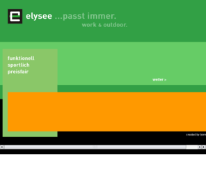 elysee-safety.com: elysee ...passt immer. | work & outdoor |
elysee ...passt immer. work & outdoor