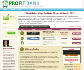 mymillionsociety.com: Profit Bank Reviews
Reviewing the BEST online money making programs!