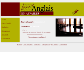 anglaisenaffaires.com: Anglais en Affaires - Formation et traduction : Accueil
Cours d'anglais et traduction en Beauce