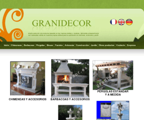 granidecor.es: Granidecor - Vigo. Chimeneas, barbacoas, mobiliario terraza y jardín
Artesanía en Piedra y madera, chimeneas, barbacoas y complementos del jardín