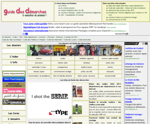 guidedesdemarches.com: Guide des démarches
Guide des démarches. Toutes les démarches, carte grise, hôpital, lycée, santé, vacances, avion, train...