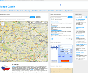 mapaczech.com: Mapa Czech
Mapa Czech - dokładna internetowa mapa Czech umożliwia wyszukanie dowolnego miasta i adresu oraz planowanie trasy dojazdu.