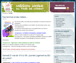 missionlocale-lorient.org: Mission Locale du Pays de Lorient
Emploi, formation, projet, pour les jeunes de 16 à 25 ans sortis du système scolaire