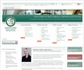 pbcountyclerk.com: Clerk & Comptroller, Palm Beach County
The Clerk & Comptroller of Palm Beach County: Your Gateway to Palm Beach County' s Courts, Official Records, Finances & County Commission Records