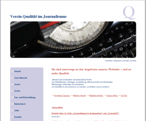 quajou.ch: Verein Qualität im Journalismus
Verein Qualität im Journalismus