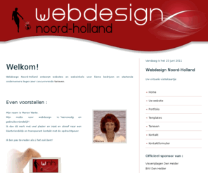 webdesignnoordholland.nl: WEBDESIGN NOORD-HOLLAND - uw virtuele visitekaartje
Webdesign Noord-Holland is gespecialiseerd in betaalbare websites voor kleine bedrijven