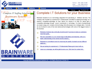 brainwaresystems.com: Brainware Systems Inc | Complete IT  solutions
Complete IT staffing Solutions.