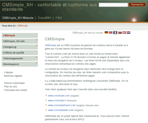 cmsimple-xh.fr: CMSimple_XH - confortable et conforme aux standards - CMSimple
CMSimple_XH - confortable et conforme aux standards