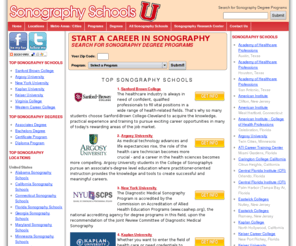 sonographyschoolsu.com: Top Diagnostic Medical Sonography Schools | Top Sonography Schools, Programs, Classes and Training - SonographySchoolsU.com
Research hundreds of top sonography schools throughout the United States and request free information from the sonography programs and diagnostic medical sonography schools of your choice.