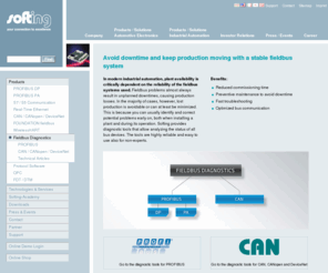 fieldbus-diagnosis.com: Network diagnostics for optimal communication
Softing - network diagnostics for optimal communication!