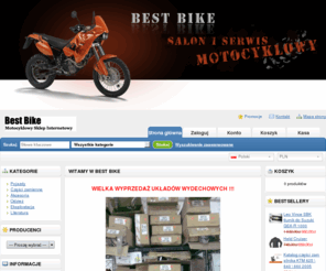 bestbike.pl: Motocyklowy Sklep Internetowy
motocykle bydgoszcz, motocyklowa bydgoszcz, sklep, motocyklowy, sklep motocyklowy, motocykle, Honda, Ducati, Kawasaki, Yamaha, Suzuki, akcesoria motocyklowe, akcesoria, gadżety motocyklowe, odzież motocyklowa, oleje silnikowe, skuter romet, romet, arkus, skutery romet, motocykle romet